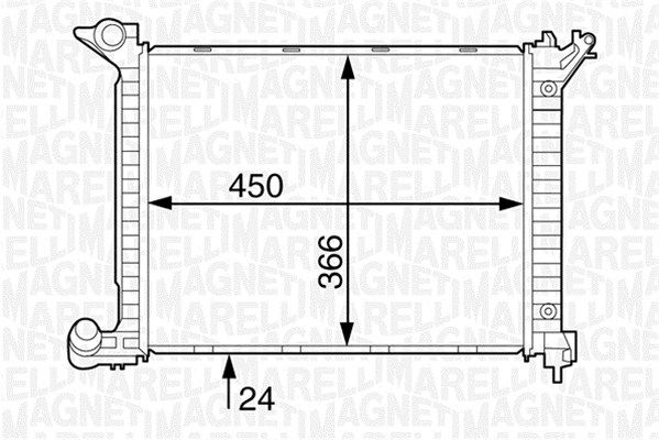 MAGNETI MARELLI Radiaator,mootorijahutus 350213122800